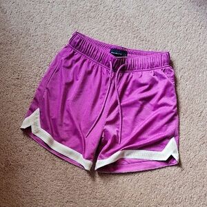 Abercrombie & Fitch Magenta Athletic Shorts